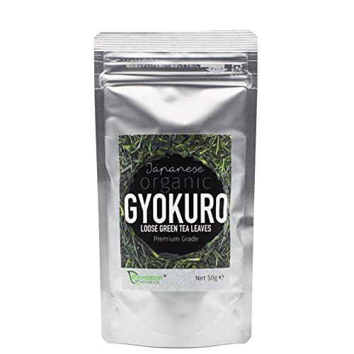 Revelation Organics® Premium Gyokuro Green Tea - 50g - Loose Green Tea Leaves - Direct from Japan Organic Certified Plant Based Vegan Detox Diet hot Health Drink antioxidant