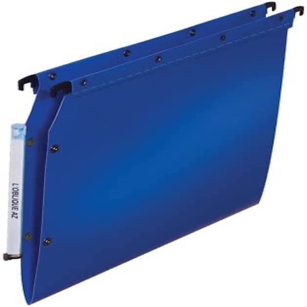 ElbaUltimate Polypropylene A4 Lateral Suspension Files, V-Base - Blue (Pack of 25)