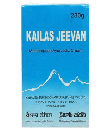 Kailas Jeevan 230 Gram Large Saver Pack | Multipurpose Herbal Ayurvedic Cream | Minor Bruises | Cuts | Prickly Heat | Cracked Heels…