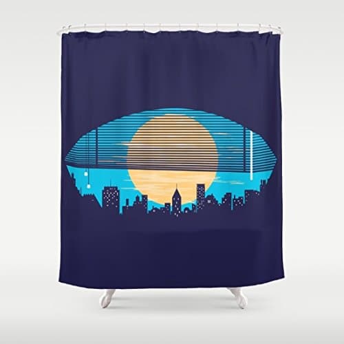 HANHAOKI Eye On The City Kis Shower Curtain 66"x72"