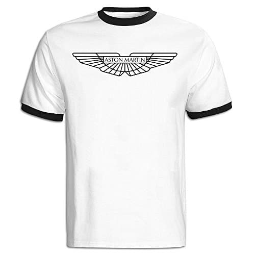 Men's Aston Martin Logo Baseball T Shirt Black