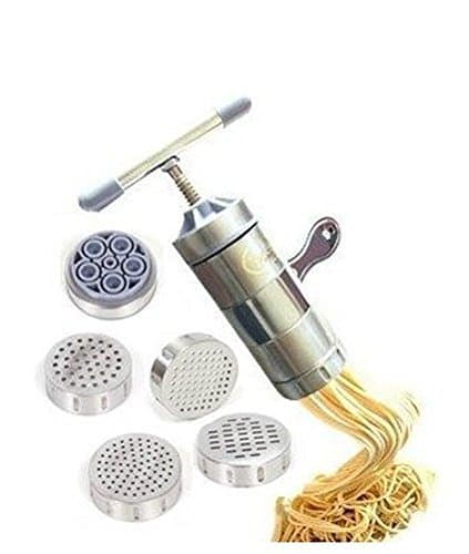 New Stainless Steel Manual Noodle Maker Pastas Making Machine Presse Spaetzle Maker Fruits Juicer Including 5 Different Molds