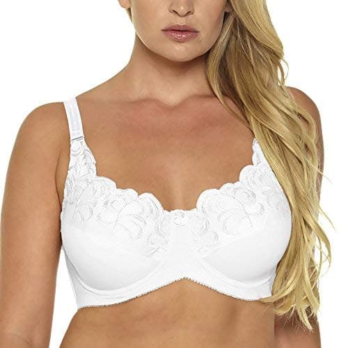 Women's Plus Size Minimiser Bra No-Padded Underwire Bra Cotton Bra