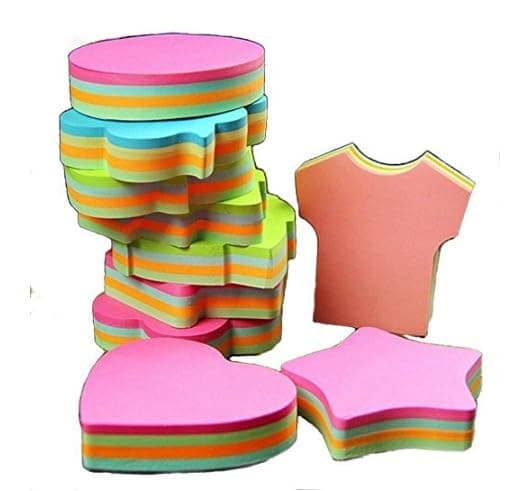 6PCS Shape Sticky Notes