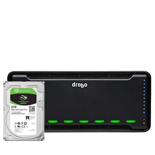 Drobo 8D 48TB Storage Array (8X6TB HDDs), Thunderbolt 3 (DRDR7A21-48TB)