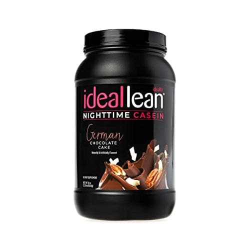 IdealLean Casein for Women - 24g Protein, L-Theanine, 30 Servings, 110 Calories … (German Chocolate, 30 Servings)