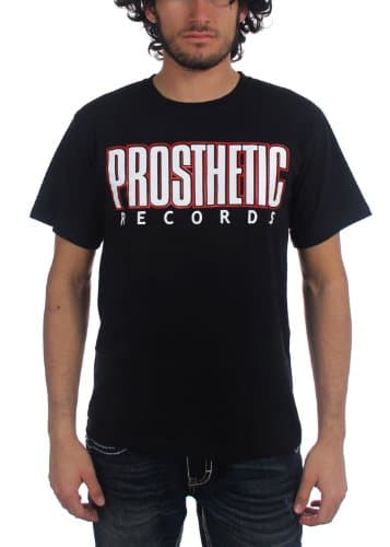 Prosthetic Records - Mens Logo T-Shirt in Black/Purple/White