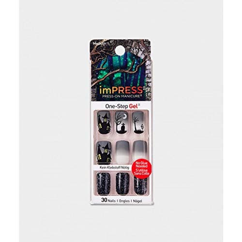 Impress Halloween Nails # 74117 Shining Gel Press On Nails, 1 Pack