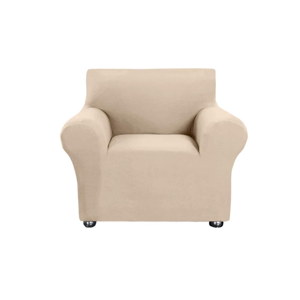 DocoolerKids Stretch Milk Silk Sofa Slipcover, Beige