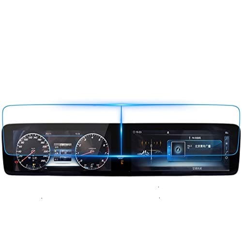 Wonderfulhz Tempered Glass Screen Protector Compatible with 2019 Mercedes Benz A Class,9H Hardness,Anti Fingerprint,High Definition,Protect Mercedes Benz 10.25” Car Dashboard and Center Touch Screen