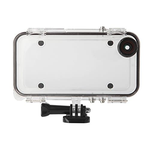 Extreme sports Waterproof Case for iPhone 6, 6s with 170°Wide Angle Lens Compatible with GoPro Accessories in Cycle, Water Sports, Skating, Snow Sports, Skydiving, Climbing (Black)