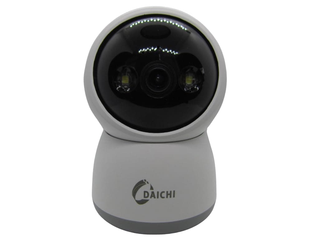 DAICHI 2 MP Full HD Smart Wi-fi CCTV Camera | 360° Pan Pan/Tilt | Alexa Enabled | 2-Way Audio| Night Vision| Motion Detection | Indoor CCTV White |SD Card (Up to 256 GB) with Fabtonic RJ45 Connector