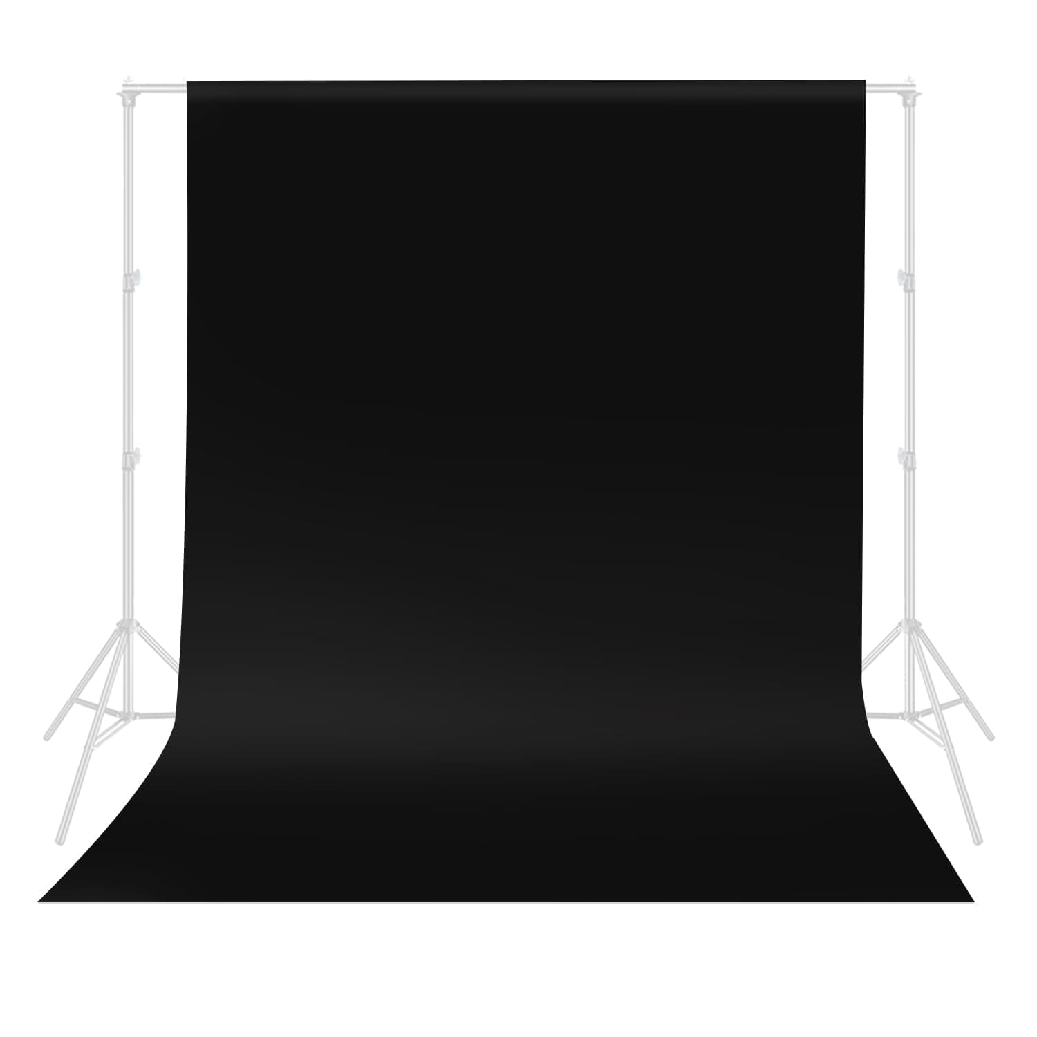 Black Backdrop Curtain, HEMMOTOP 5x6.5 ft Black Photo Backdrop for Photoshoot...