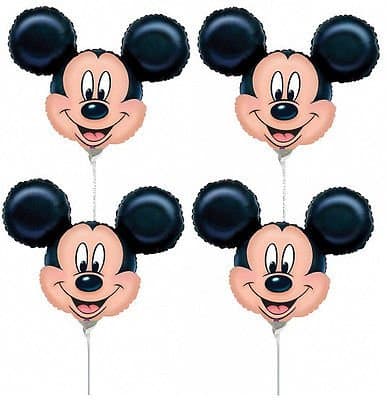 Balloonistics Masti Zone Pack of 4 Mickey Mouse Foil Balloons