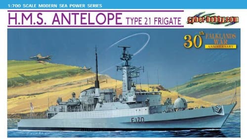 Dragon 1:700 H.M.S. Antelope Type 21 Frigate - Falklands War 30th Anniversary