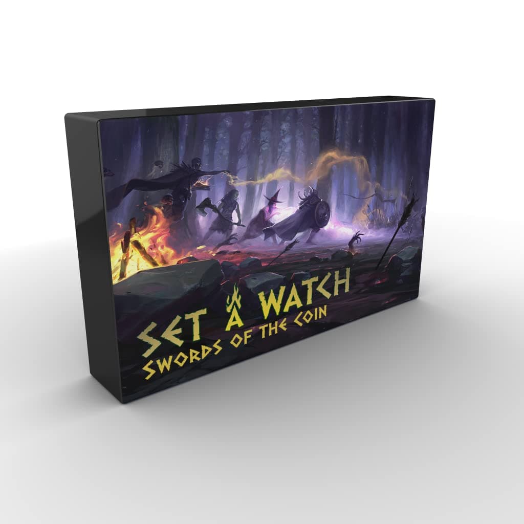 Rock Manor Games | Set A Watch: Swords of the Coin | Cooperative Board Game | Ages 14+ | 1-4 Players | 60+ Minutes Playing Time