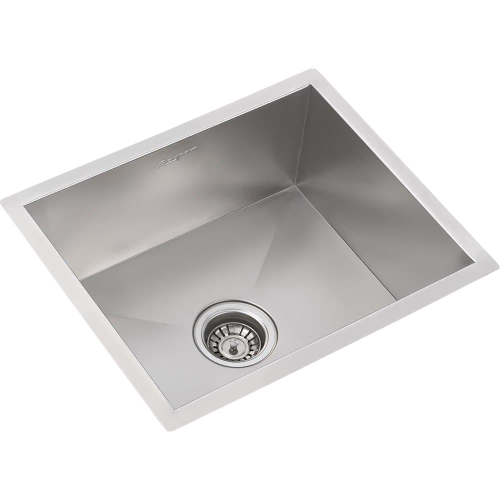 Anupam CS905SS, 304 Grade Stainless Steel Single Square Bowl Kitchen Sink (24 x 18 x 9 Inch), Satin Finish