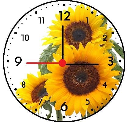 RUSCH Sunflower Wall Clock
