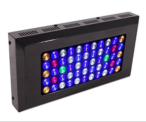 Saltwater 165 watt led aquarium lighting for reef fixture with 2 dimmers ,2 switches dimmable