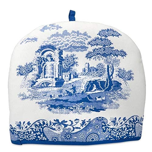 Portmeirion Home & Gifts Blue Italian 36 x 27 cm Cotton Tea Cosy, Blue/White