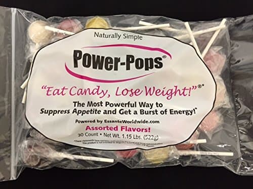 Power Pops Powerpops "ASSORTED Flavors" Original Perfect Low Sugar 28 Calorie Diet Candy Lollipops - Natural Suckers - 30 Count Bag
