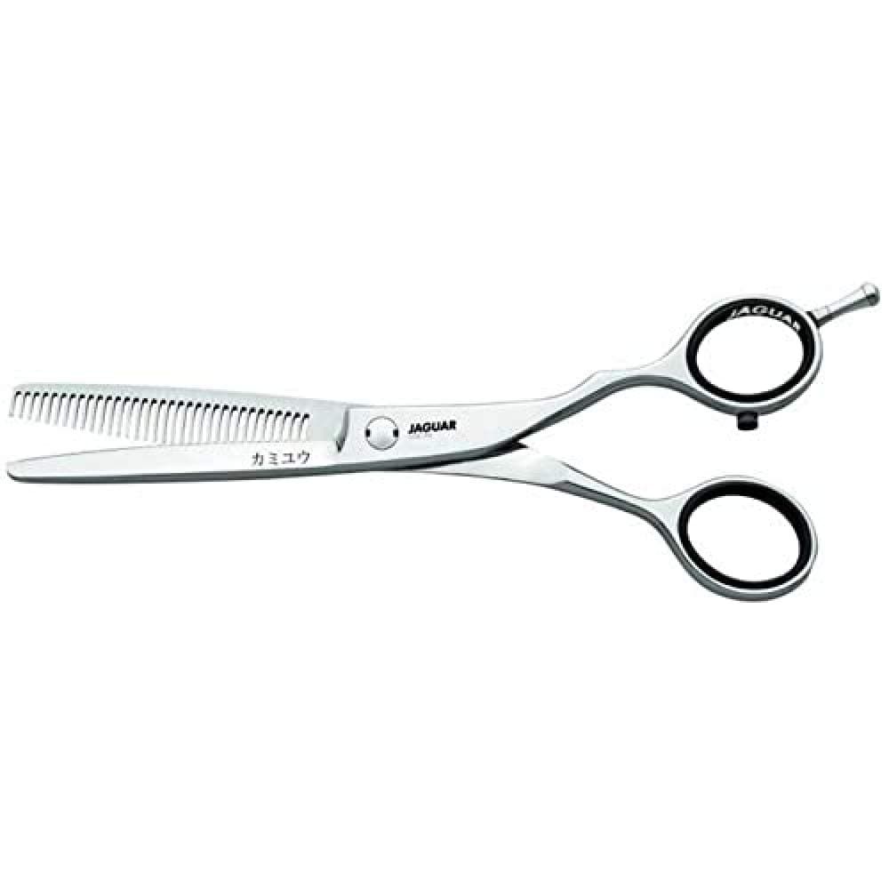 JAGUAR Shears Gold Line Kamiyu 33 Japanese Style Professional Hair Thinner Scissors, Offset Handle, Right Handed - 6.0 Inch