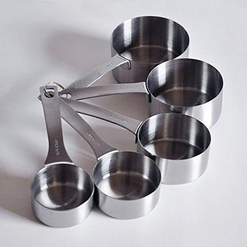 Linluk Stainless Steel Measuring Cup Set, 5-Piece