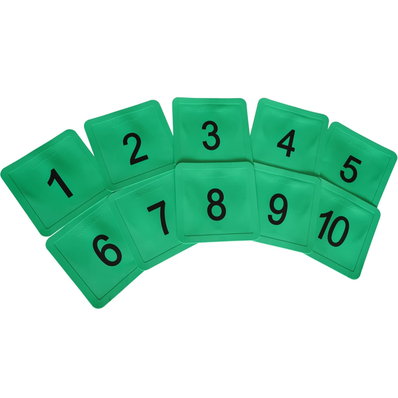 Eco Walker 12inch Numbered Floor Spot Markers