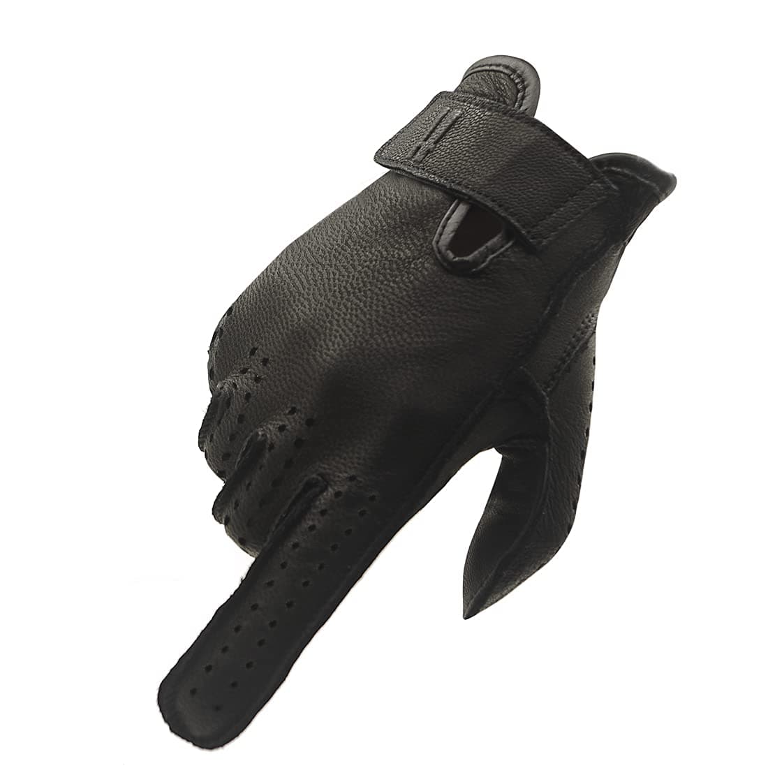 Harssidanzar Mens Unlined Leather Racing Gloves Biker Glove Driving Gloves Motorcycle Glove for Men GM038US