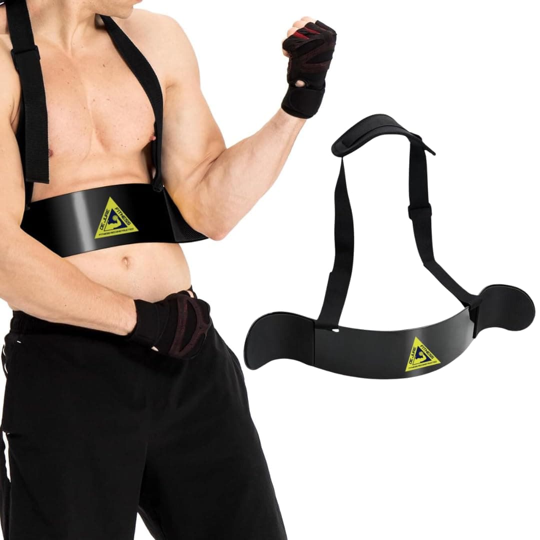 De Jure Fitness Arm Blaster for Biceps and Triceps Fitness Arm Curl Blaster, Heavy Duty Mettle Arm Isolator Blaster Body Building