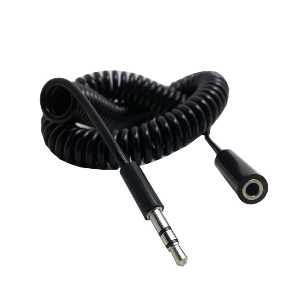 3.5mm Stereo M-F Headphone Extension Cable 4 ft. Coiled
