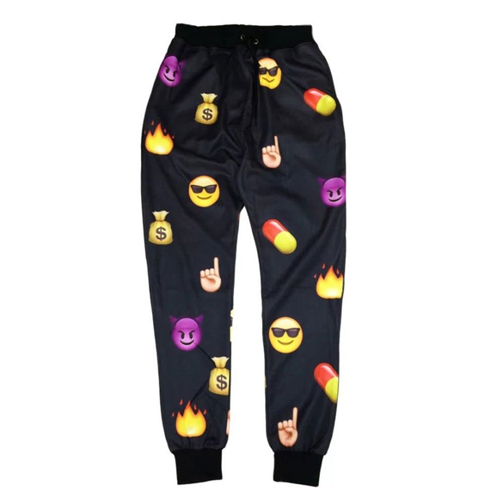 emoji joggers pants for men/boy sweatpant (S)