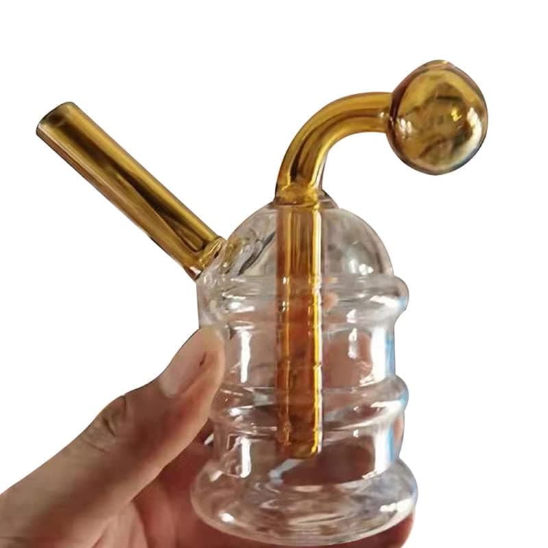 TIANTIAN 1set Oil Heat Resistant Bright Burner Appearance Device Glass Pipe Hookah Shisha