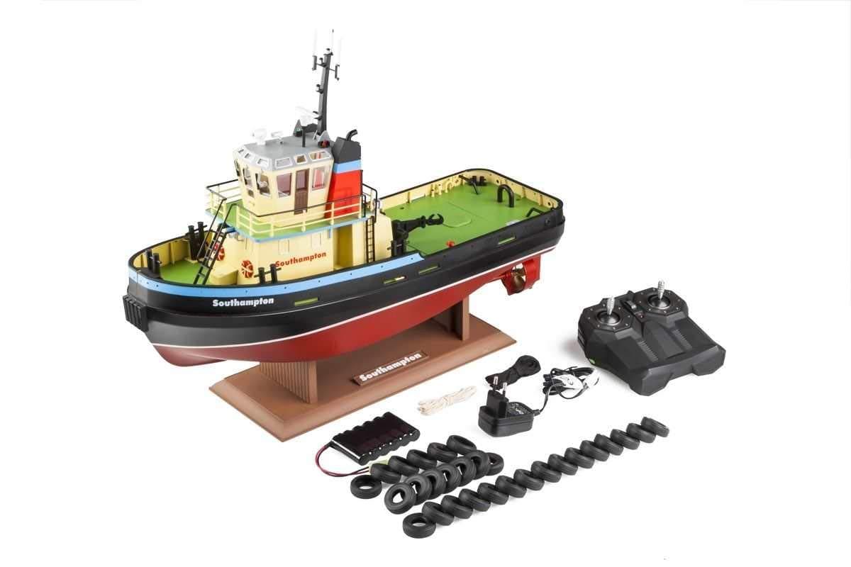 Hobby Engine HE0701 2.4G Premium Label Southhampton Tug Boat RC, Red/Black/Green