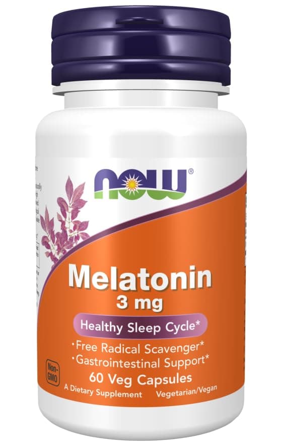 Now Foods Melatonin 3mg, 60 Veg Capsules