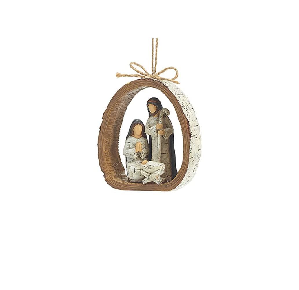 Holy Family Wooden Christmas Ornament by Burton & Burton