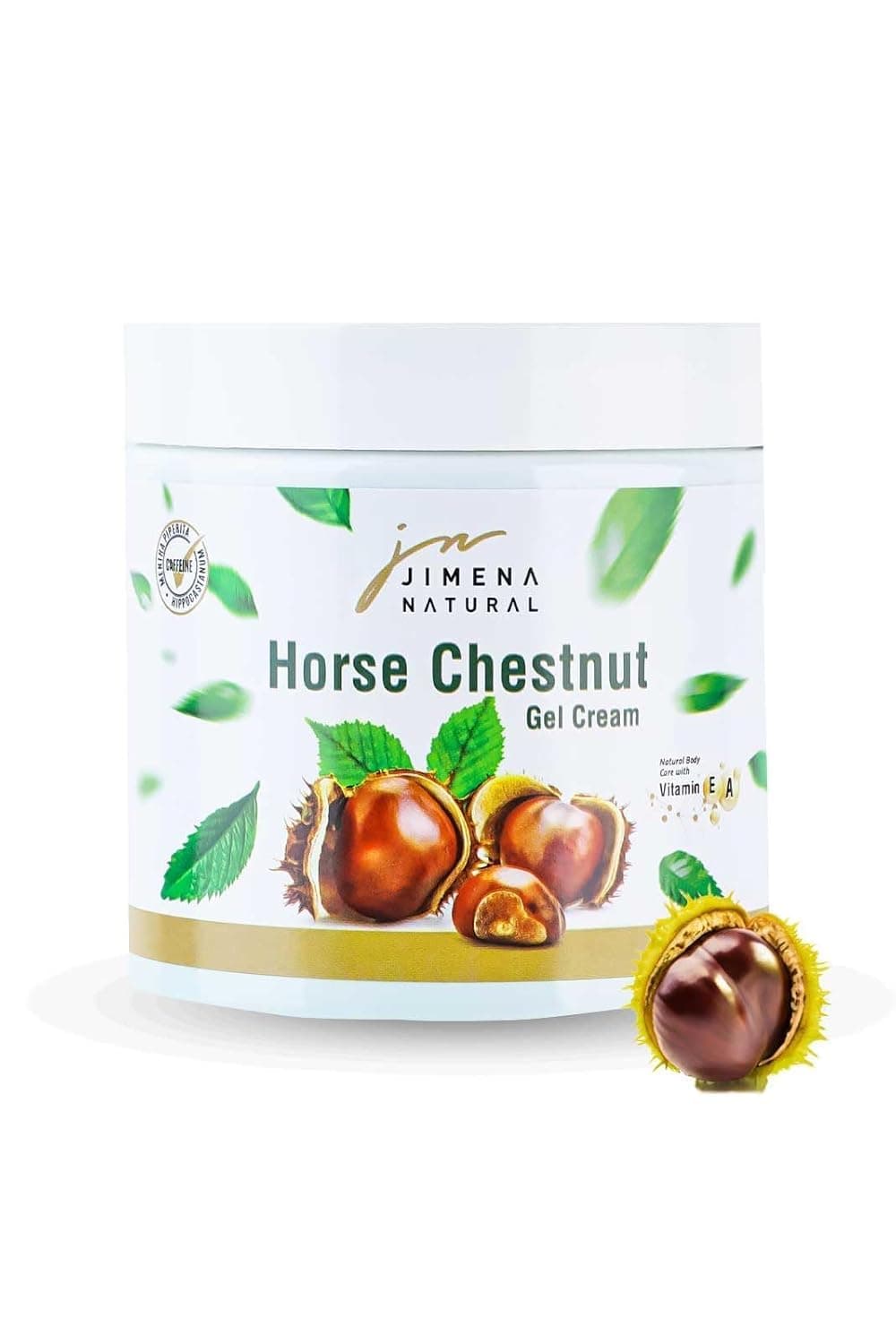 Horse Chestnut Gel Cream – Herbal Skin Care Gel for Legs & Body – Lightweight & Fast Absorbing - Relaxing, Cooling, Soothing Cream for Feet, Legs, Knees, Back (500ml/16.9 Fl oz)