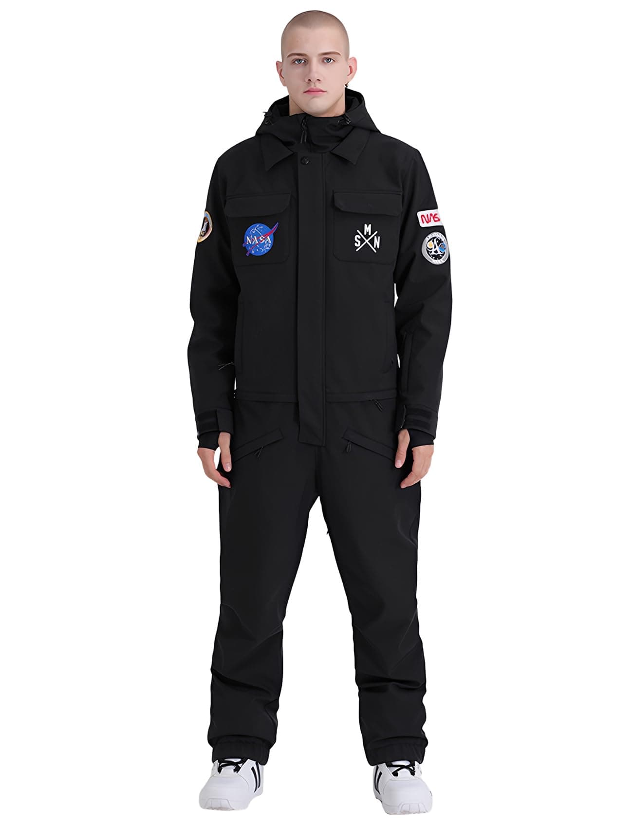 GSOU SNOW Ski Suits Women Men One Piece Snow Suits Waterproof Windproof Men Snowsuit Insulated Ski Jumpsuit for Snow Sports