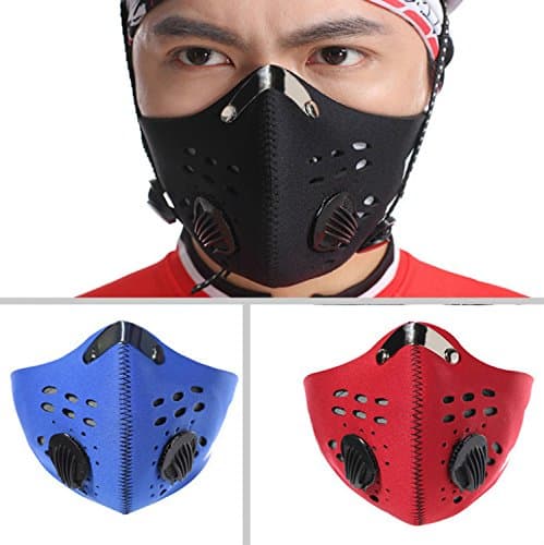 Men And Women Outdoor Sports Anti-Pollution Carbon Cloth Mask Filter Air Pollutant Dust Protection For Bicycle Riding Traveling