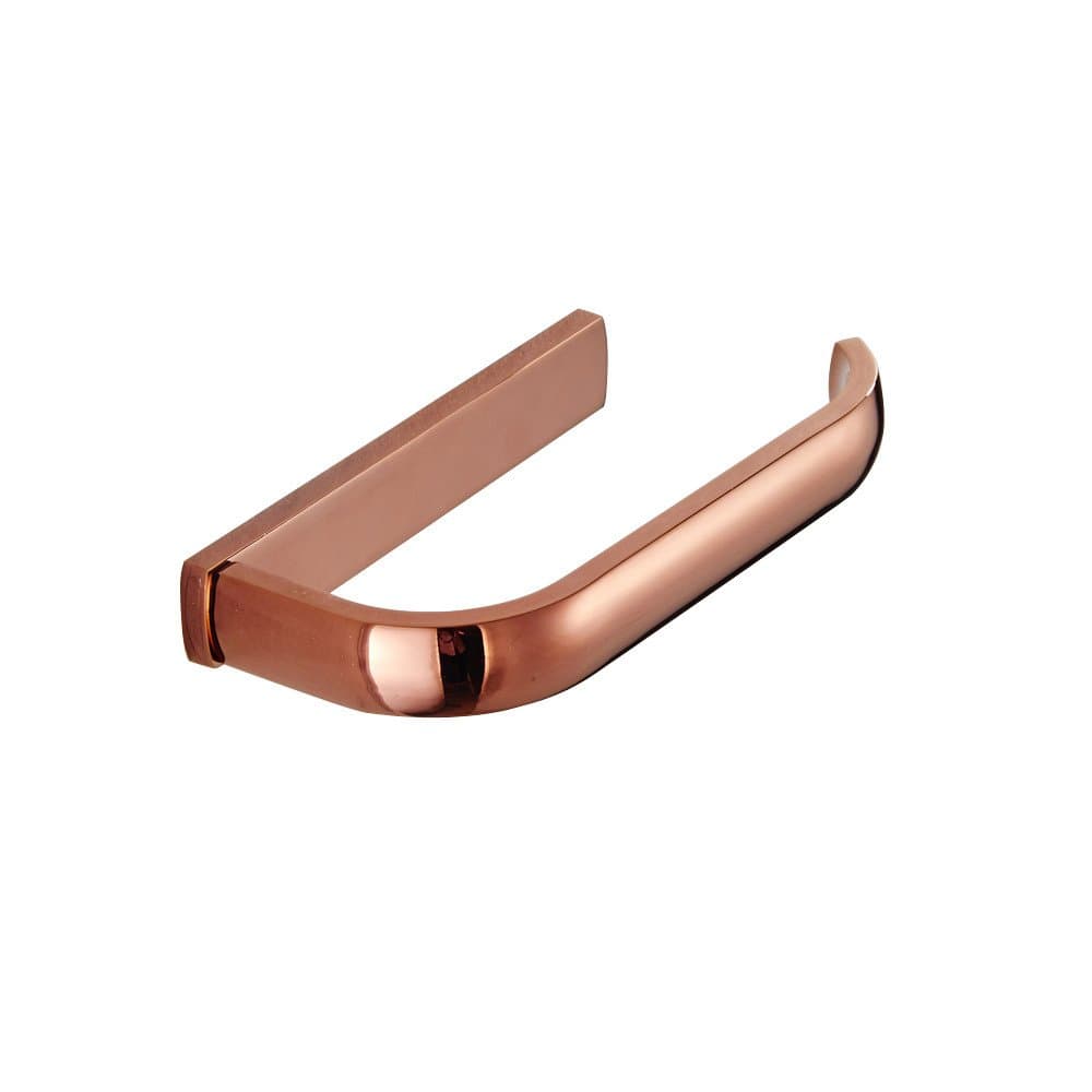 Toilet Paper Holder, SUS304 Stainless Steel Bathroom Paper Tissue Holder Wall Mounted Euro Style Toilet Tissue Paper Roll Holder Rose Gold,Solid Brass Bathroom Accessories,