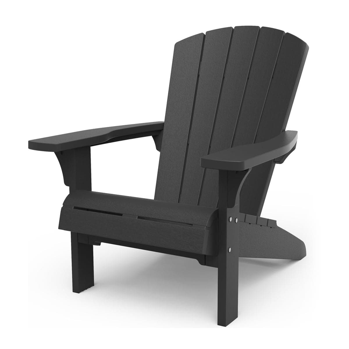 Keter Alpine Adirondack Outdoor Garden Furniture Chair - Graphite Grey
