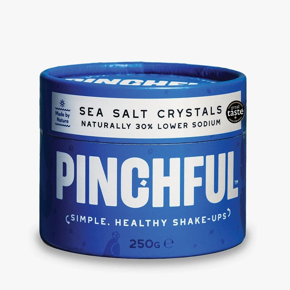 Pinchful Sea Salt Crystals – 30% Lower Sodium, Mineral-Rich, 250g, All-Natural Salt from the Atacama Desert