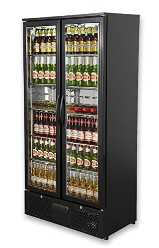 Capital Platinum 500 Double Door Upright Bar Chiller - Black