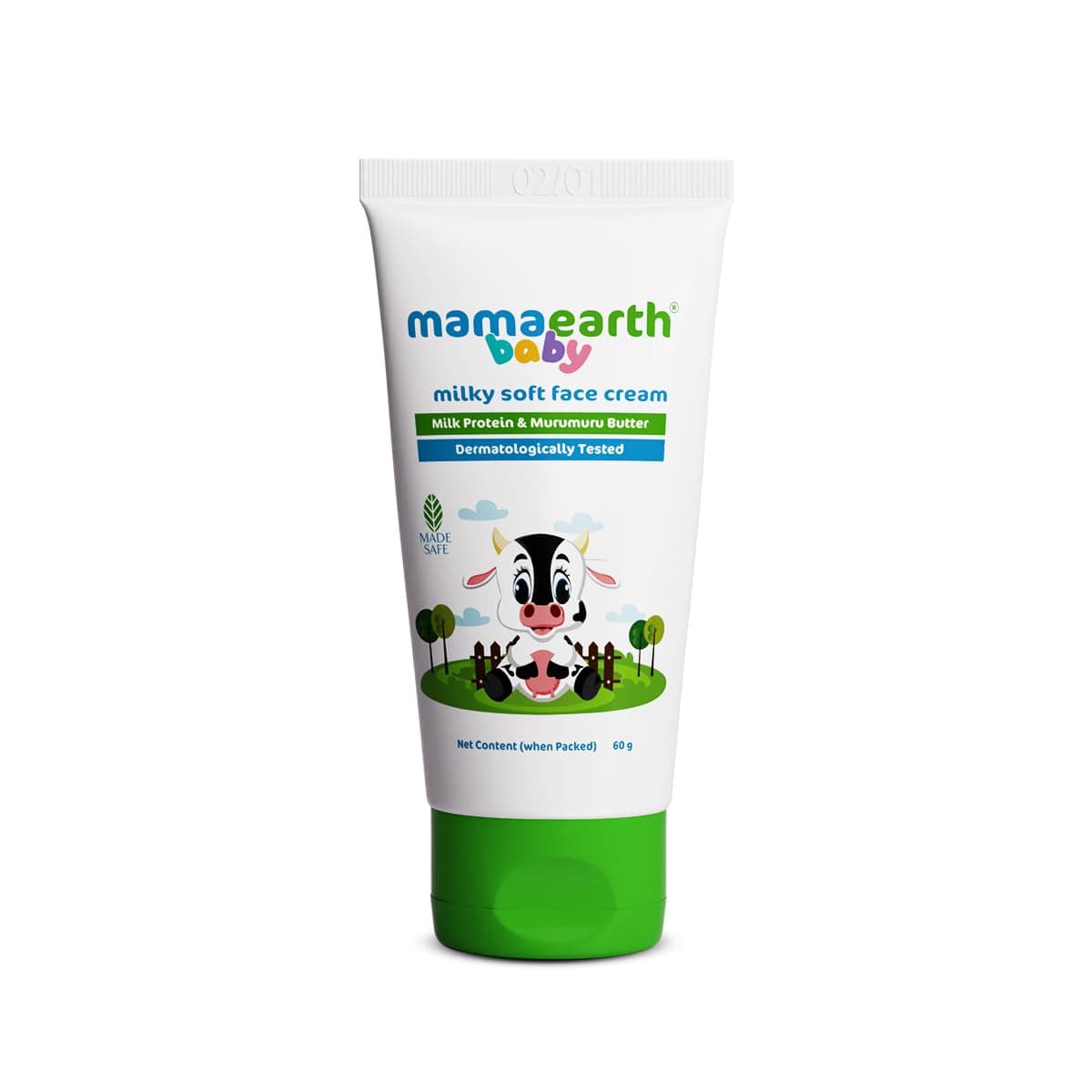 Mamaearth Milky Soft Natural Baby Face Cream for Babies 60mL