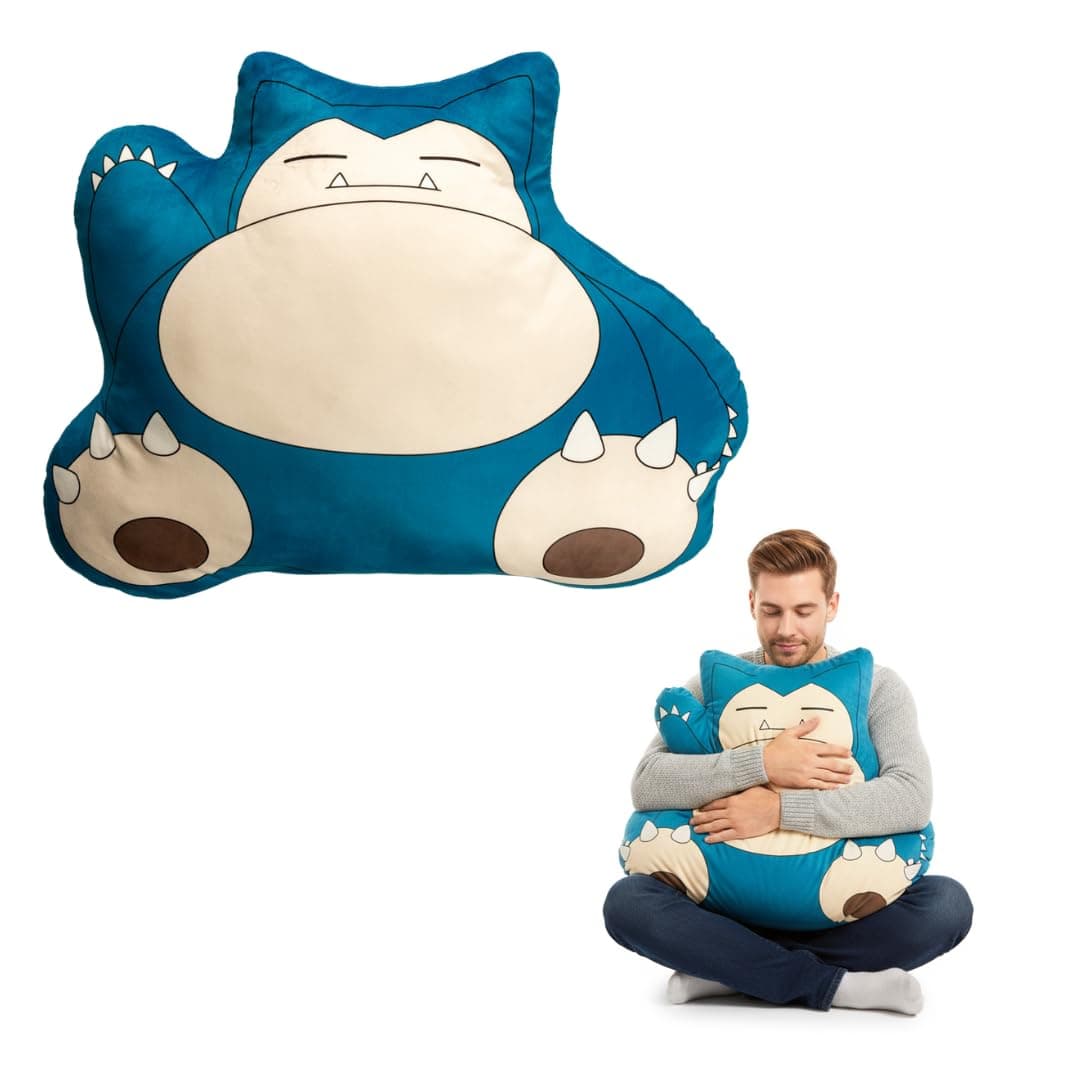 Pokemon Snorlax Anime Cozy Bedding Super Plush Oversized Body Pillow (Officially Licensed Product) by Franco