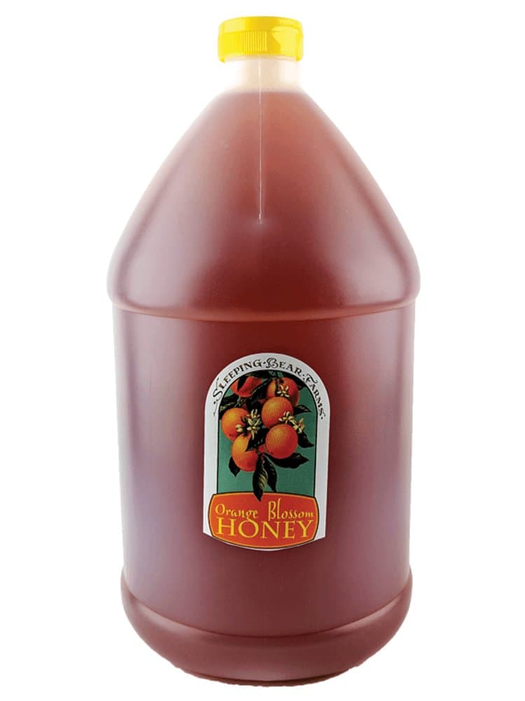 Pure All Natural Grade A Genuine Orange Blossom Honey 1 Gallon Loop Handle Jug Direct From The Beekeepers