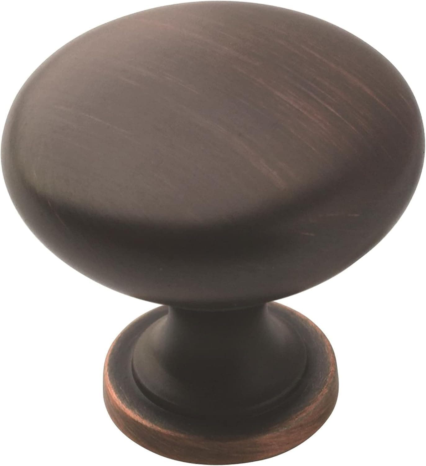 Amerock | Cabinet Knob | Oil Rubbed Bronze | 1-1/4 inch (32 mm) Diameter | Edona | 10 Pack | Drawer Knob | Cabinet Hardware