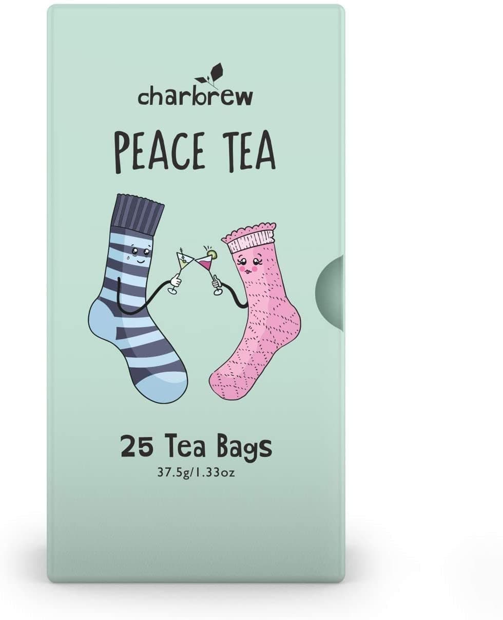 Charbrew Peace Tea 4 x 25 Tea Bags (100 Days Supply) NATURALLY CAFFEINE FREE …
