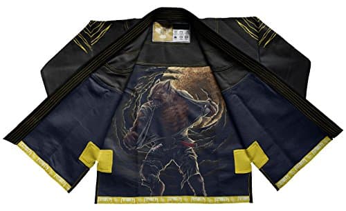 Raven Fightwear Men's BJJ Horror Werewolf Jiu Jitsu Gi Black