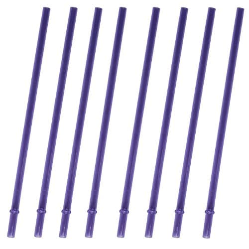 Purple Replacement Acrylic Straw Set of 8, Fits for 16oz, 20oz, 24oz Tumblers